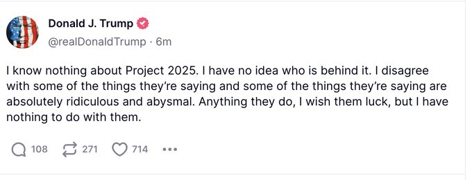 He disagrees with something he knows nothing about.