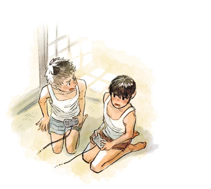 らくがきいっぱいしたけど清書まではいかなかったんで夏っぽい絵でお茶濁しとくね