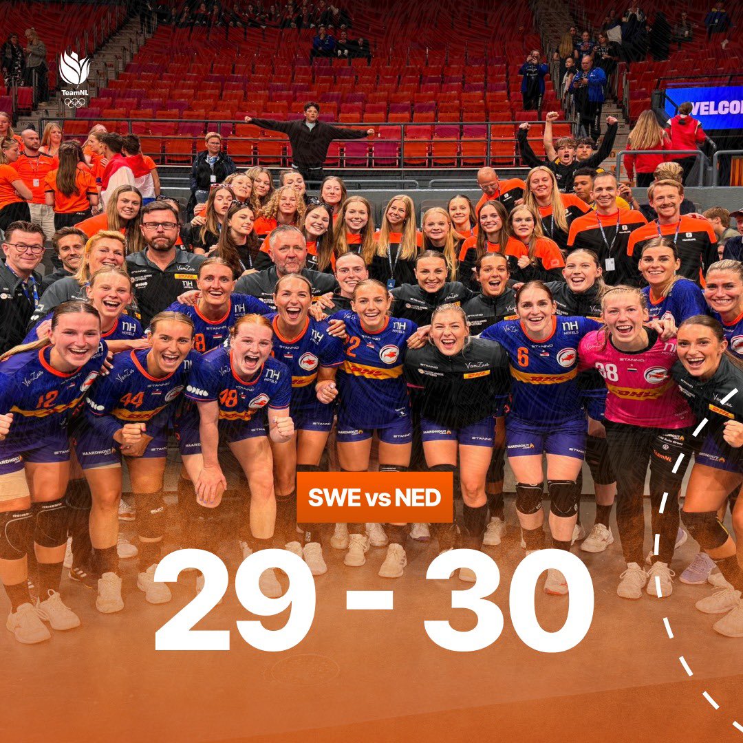 𝐓𝐡𝐚𝐭 𝐰𝐢𝐧𝐧𝐢𝐧𝐠 𝐟𝐞𝐞𝐥𝐢𝐧𝐠 😍

Wij verslaan Zweden in een oefenduel ter voorbereiding op de Olympische Spelen! 

#TeamNL #NederlandseLoterij #OdidoNederland #HandbalNL #DHLSameDream