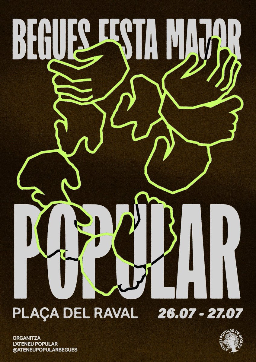 Torna la FESTA MAJOR POPULAR!

Un any més volem fer una Festa Major diferent. Feta des de la gent per a la gent, intergeneracional, ètica, reivindicativa, feminista i que promogui la cultura popular.🤍🌱