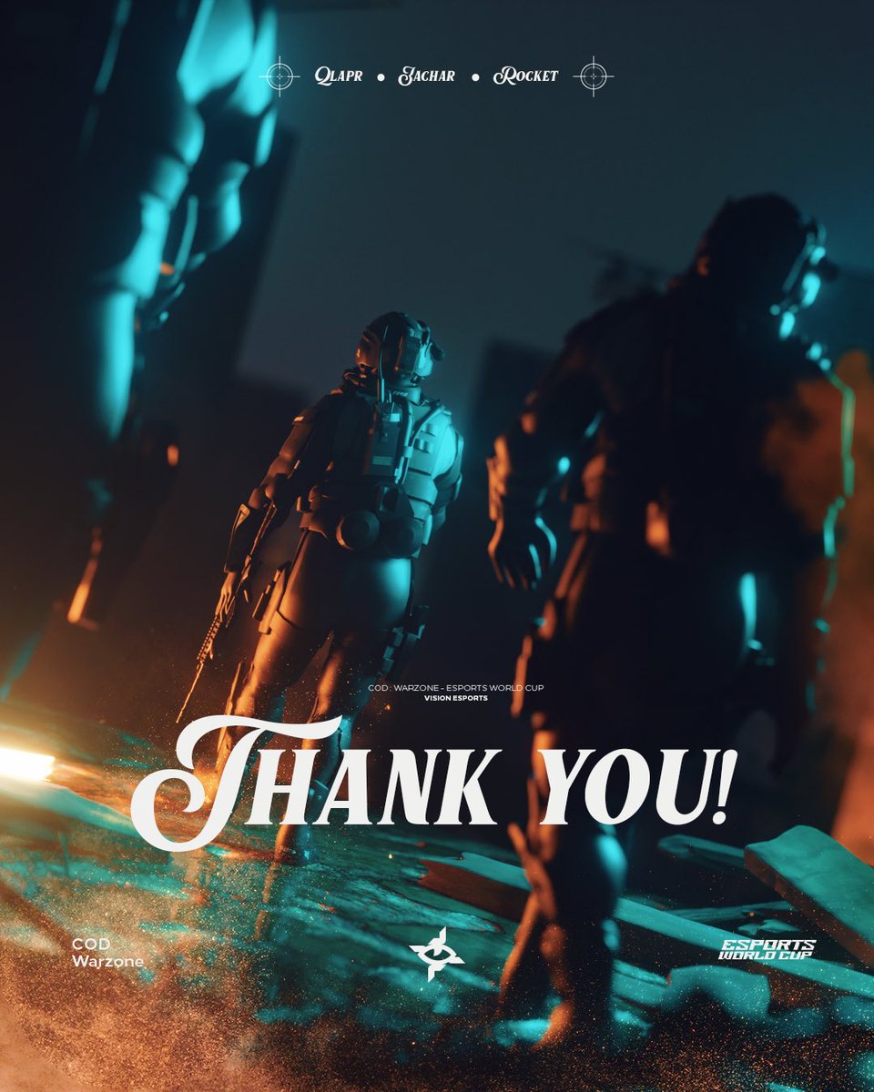 VisionEsportggs's tweet image. وهنا ينتهي مشوارنا في بطولة كأس العالم للعبة وارزون كود 🏆
Thank you to our legends  🙏🏻
⠀ 
نشكر كل من دعمنا وشجعنا 🧡
 #AlwaysDoing | #CODwarzone | #EWC