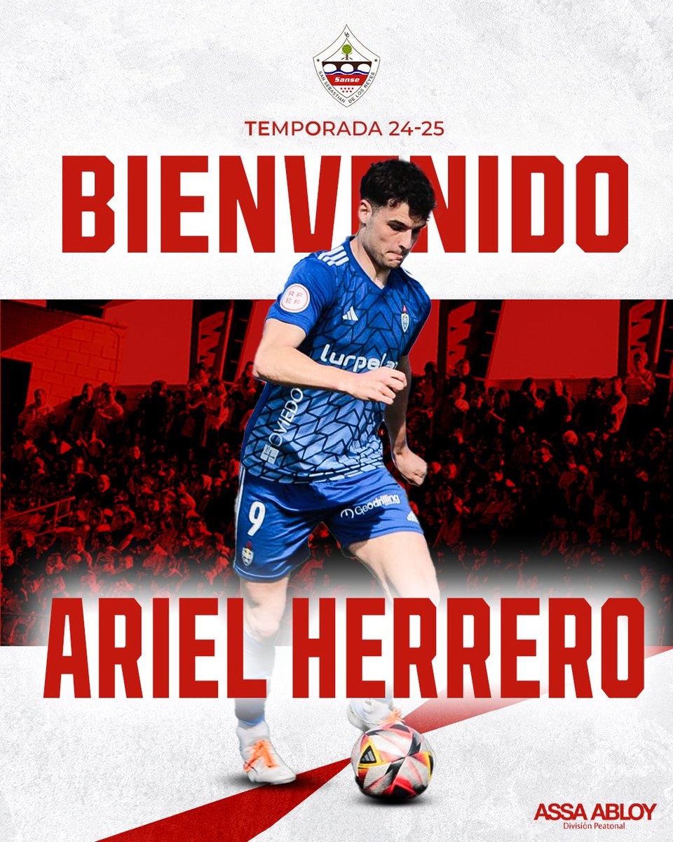 🚨𝗖𝗢𝗠𝗨𝗡𝗜𝗖𝗔𝗗𝗢 𝗢𝗙𝗜𝗖𝗜𝗔𝗟 | 

🤩 Ariel Herrero se une a la plantilla del primer equipo para la temporada 24/25.

🚪 <a href="/assaabloyentes/">ASSA ABLOY Entrance Spain</a> te abre las puertas de tu nueva casa.

‼️ Bienvenido a la familia #ArielSansero      

🔗 lc.cx/SWKl1_

#VamosSanse🇵🇱
