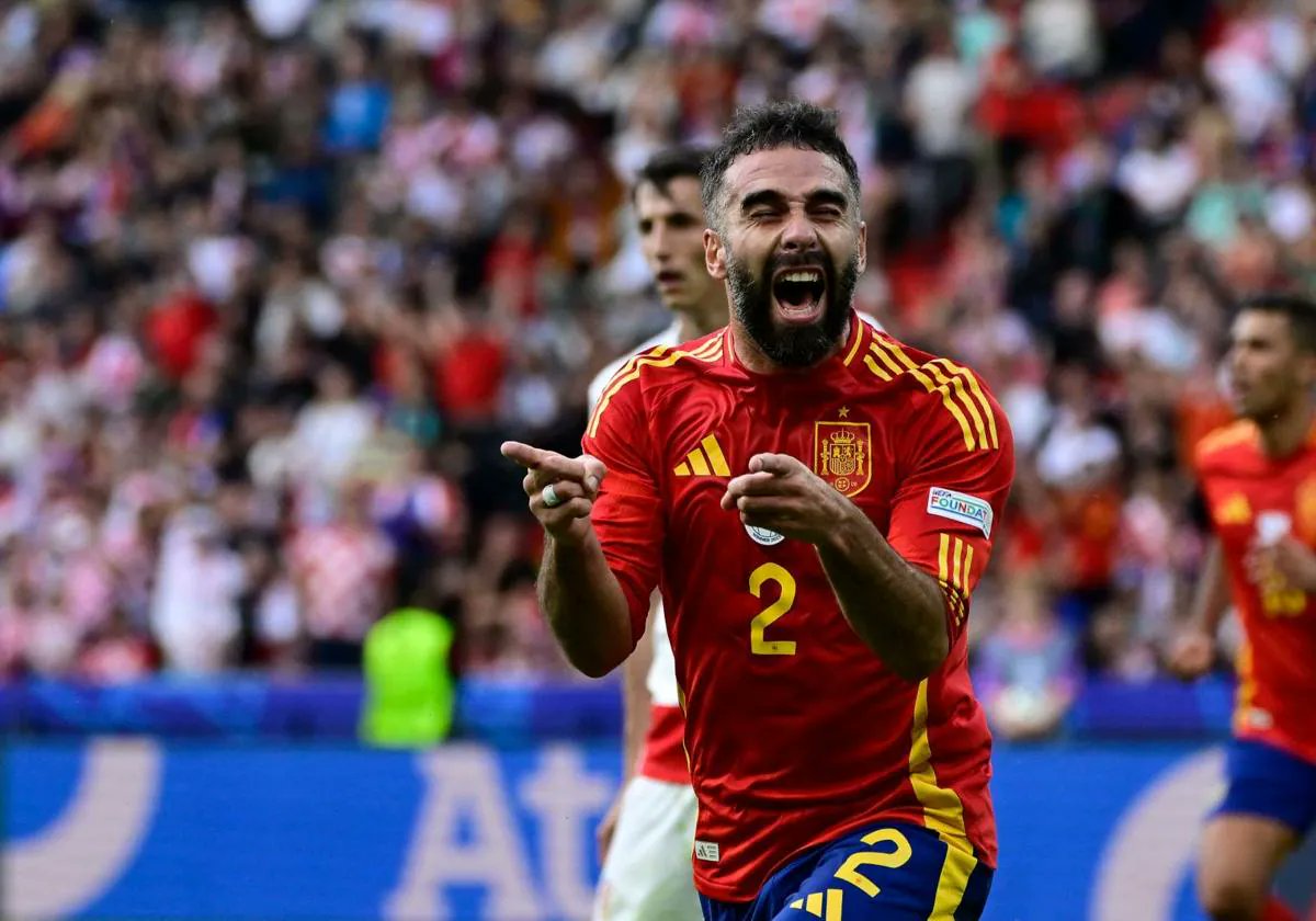 El hostión a Musiala sabiendo que igualmente se iba a perder la semifinal ha sido un acto de heroísmo y de patriotismo puro, DON DANIEL CARVAJAL PARERA.