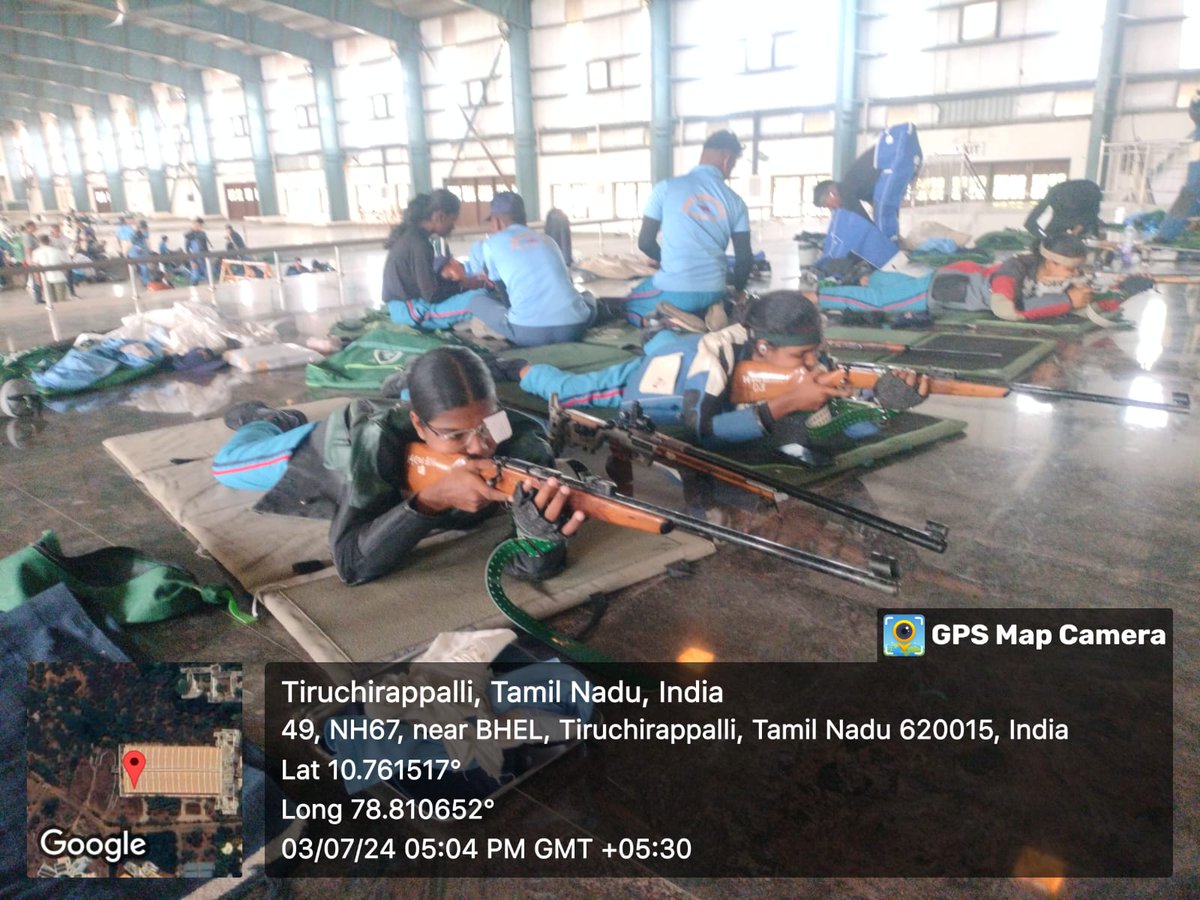 NCC_RDWU's tweet photo. Cdt Puspanjali Mohapatra & team members starting the day with Yoga to still the mind, improve focus & concentration prior to firing in IDSSC 2024 at Tiruchirappalli.
@1orissagirls @RDWUniversity
#NCC #yogaeveryday #yoga #focus #Mindfulness #IDSSC #shooting #competition https://t.co/BvBO99bLhe