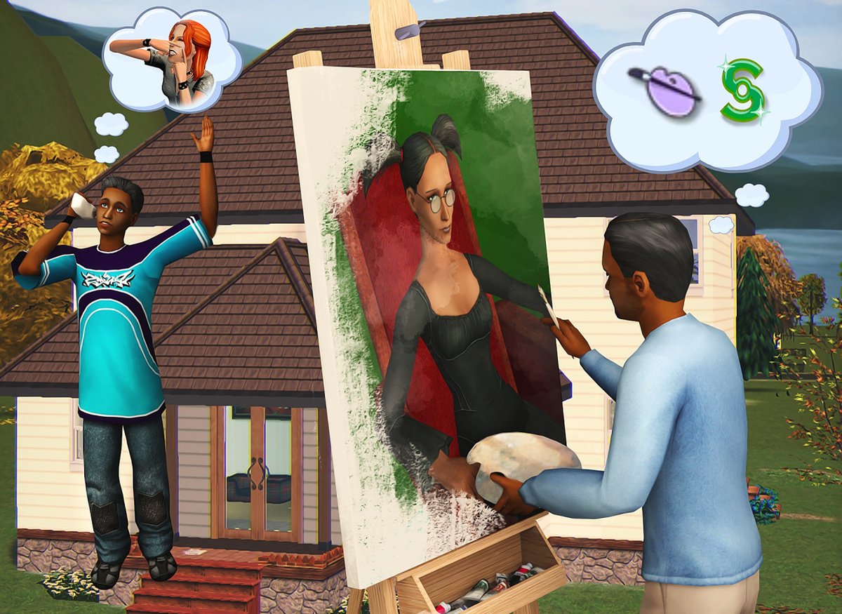 micromilkshake's tweet photo. 🎨📖#thesims #thesims2 #ts2 #pleasantview https://t.co/wJNGup4LXI