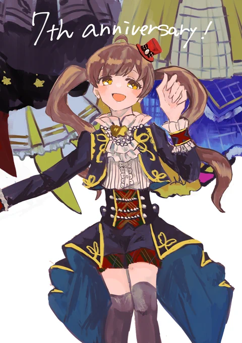 ミリシタ7周年おめでとう!#ミリオンライク展イラストプロデュース #祝ミリシタ7周年 