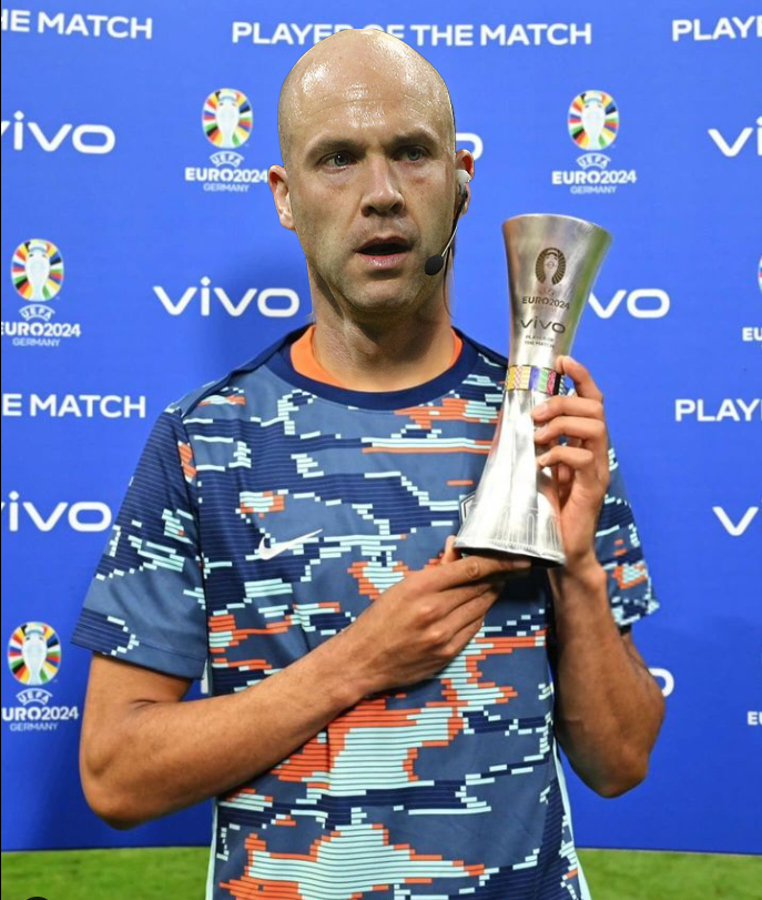 ogulcanasn's tweet photo. #EM2024 #ESPGER #GERVSESP #AnthonyTaylor #manofthematch #motm #robbed https://t.co/sH9xLzMYeL
