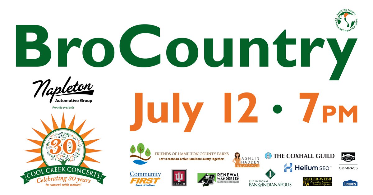 July 12 at Cool Creek Park! Buy tickets here: secure.rec1.com/IN/hamilton-co…
