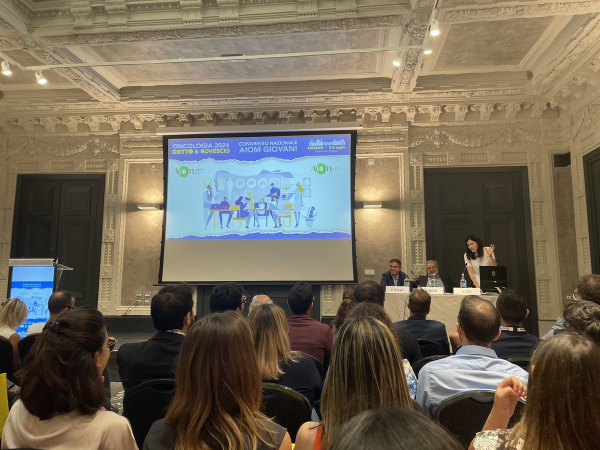 andrea_franza's tweet photo. Smashing out day 1 of #aiomgiovani annual meeting:  so many brilliant presentations in a wonderful location! And of course, sharing it with good  old friends

@AIOMtweet @AiomFondazione https://t.co/y7RTJJvHkg