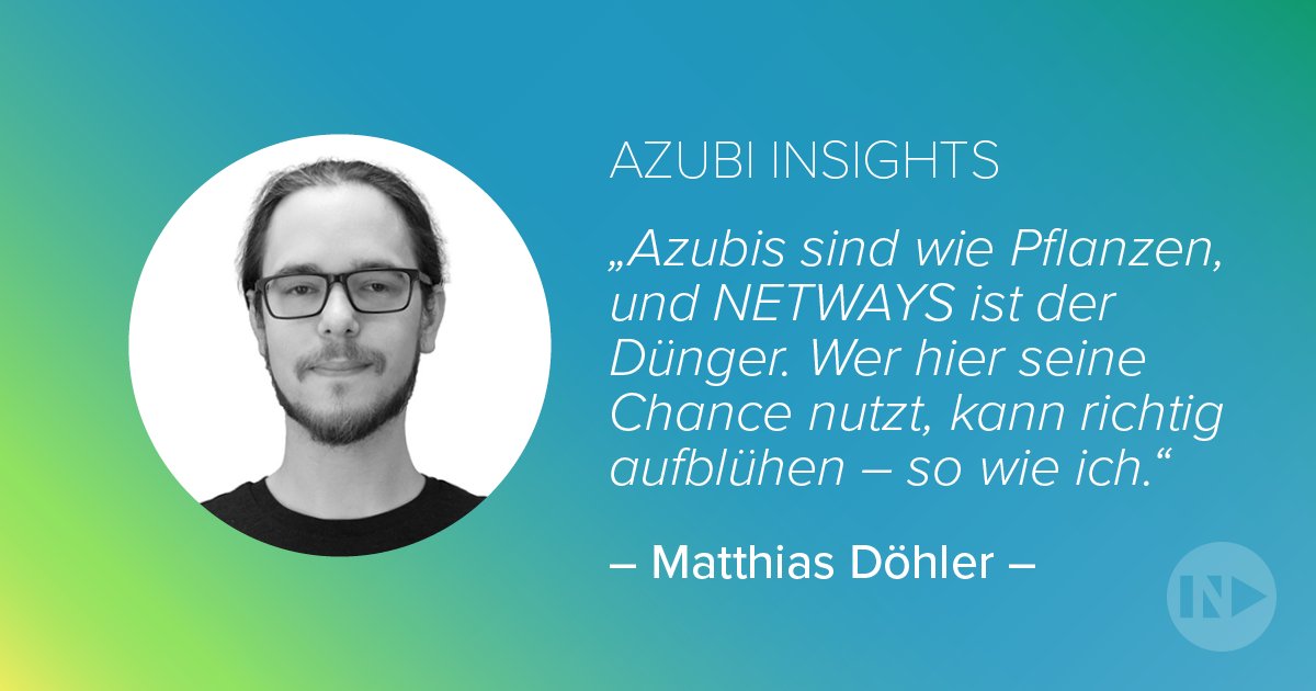 Netways's tweet image. Deine Leidenschaft ist #IT und #Softwareentwicklung? NETWAYS bietet Dir die perfekte Umgebung, um Dein Können zu entfalten. 🌟

Jetzt bewerben für eine #Ausbildung zum #Fachinformatiker!
netways.de/netways/ausbil…

#wirbildenaus #azubisgesucht #ITKarriere