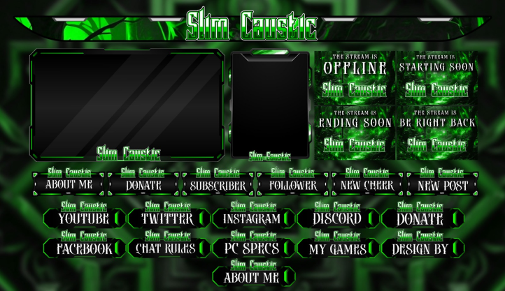 SlimCaustic's tweet photo. new graphics coming in hot and they look great 

artist credit discord: amelia_357 
#artistsupport #Vtuber #streamer #twitchstreamer #twitchgamer https://t.co/8N7FeNwkTz