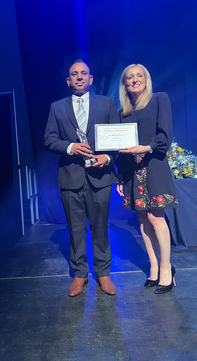 And Leadership award goes to… Dr Jaideep Kitson. Congratulations and well done! #abstaffawards