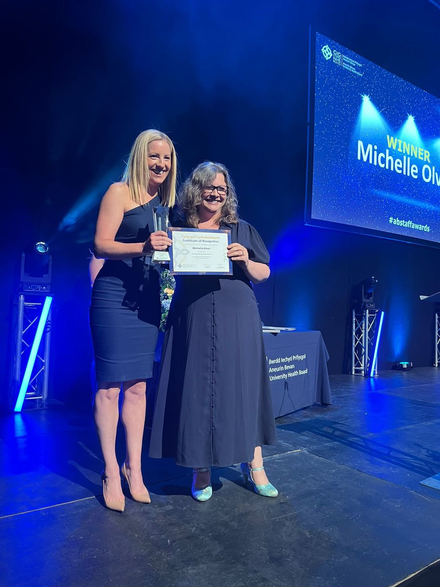 And the winner of the Partnership Working award is… Dr Michelle Olver! Michelle initiated a nationwide educational program to assist unemployed women to re-enter the workforce. #abstaffawards