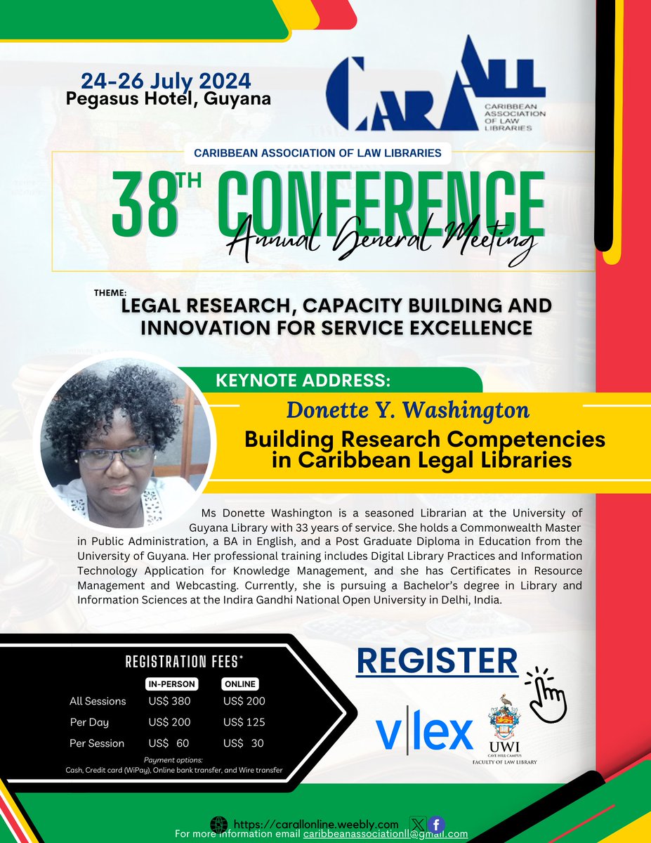 CARALL is pleased to introduce the keynote speaker for our 2024 conference Ms. Donette Washington. #CARALL