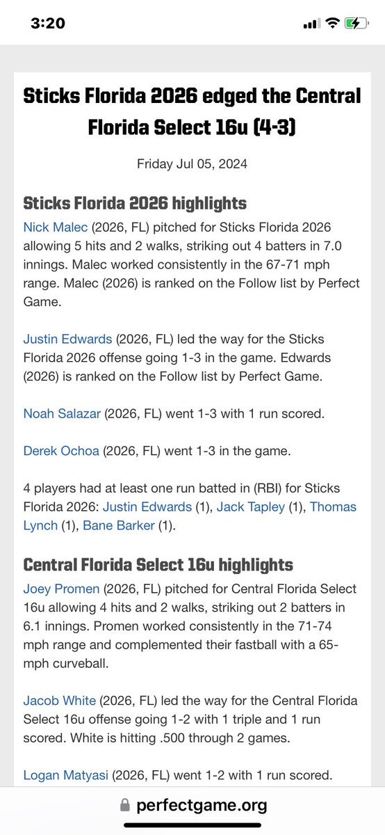 BARNES 23 (@coachbarnes904) on Twitter photo Electric outing for <a href="/NickMalec4/">NickMalec</a> cg for the win and great baserunning to get off to 1-0 start <a href="/Beachside_Base/">Beachside Baseball</a> <a href="/Coach_TMoses/">Tim Moses</a> <a href="/AR_Sticks/">Sticks Baseball</a> Electric outing for <a href="/NickMalec4/">NickMalec</a> cg for the win and great baserunning to get off to 1-0 start <a href="/Beachside_Base/">Beachside Baseball</a> <a href="/Coach_TMoses/">Tim Moses</a> <a href="/AR_Sticks/">Sticks Baseball</a>