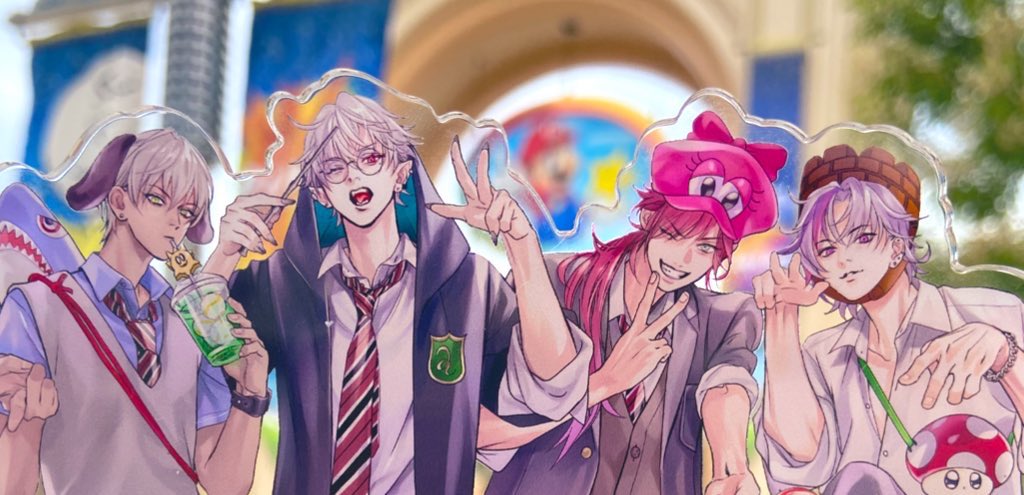 dkせめよん 制服Uニバをアクスタにしました！ 明日持っていきます