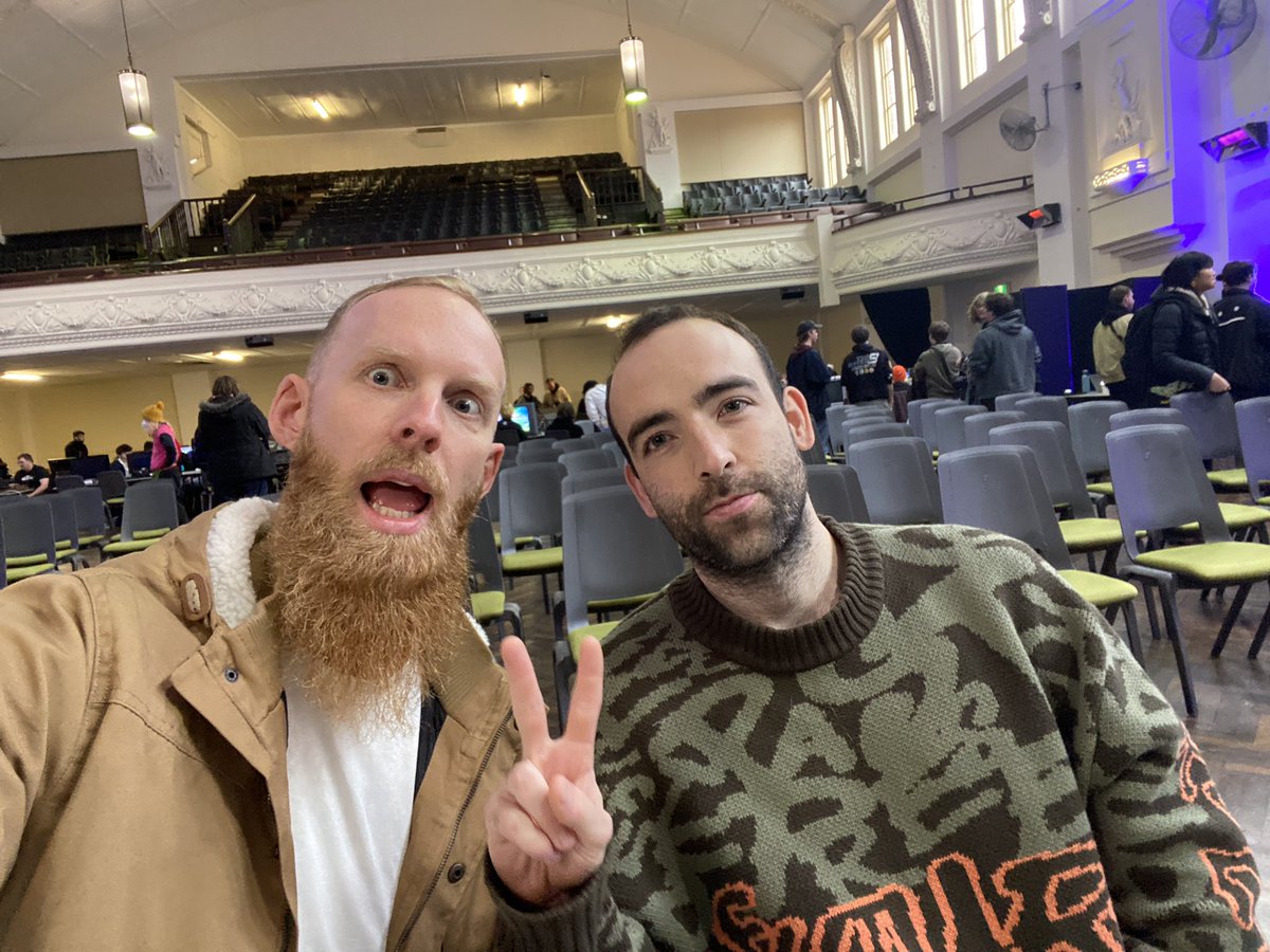 About to go live at #phantom2024 come by the stream and say hi to this dynamic duo.