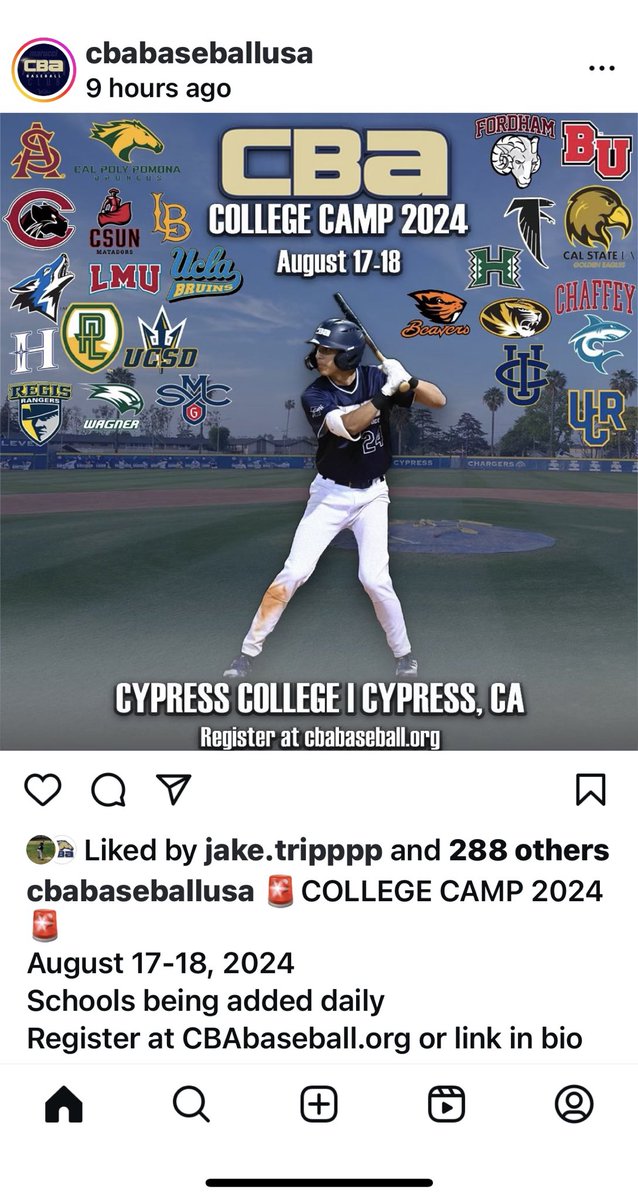 All High School players should be at this camp.  Look at all the colleges that will be there 😳.  This is called a bang for your buck with all the D-1 coaches that will be there