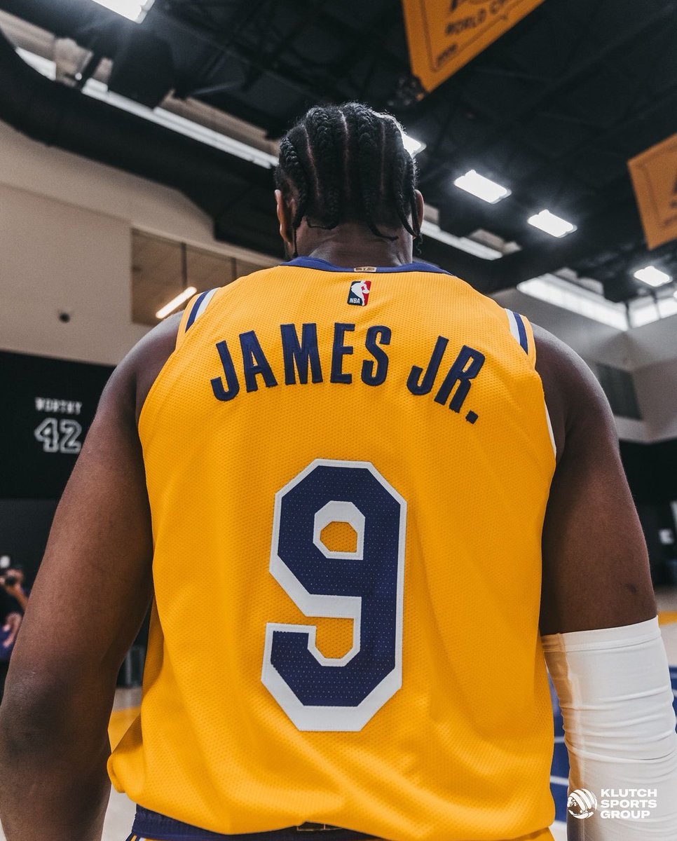 BronnyJamesJr's tweet photo. Bronny James Jr #9 Los Angeles Lakers https://t.co/Gg9MxW8w2b