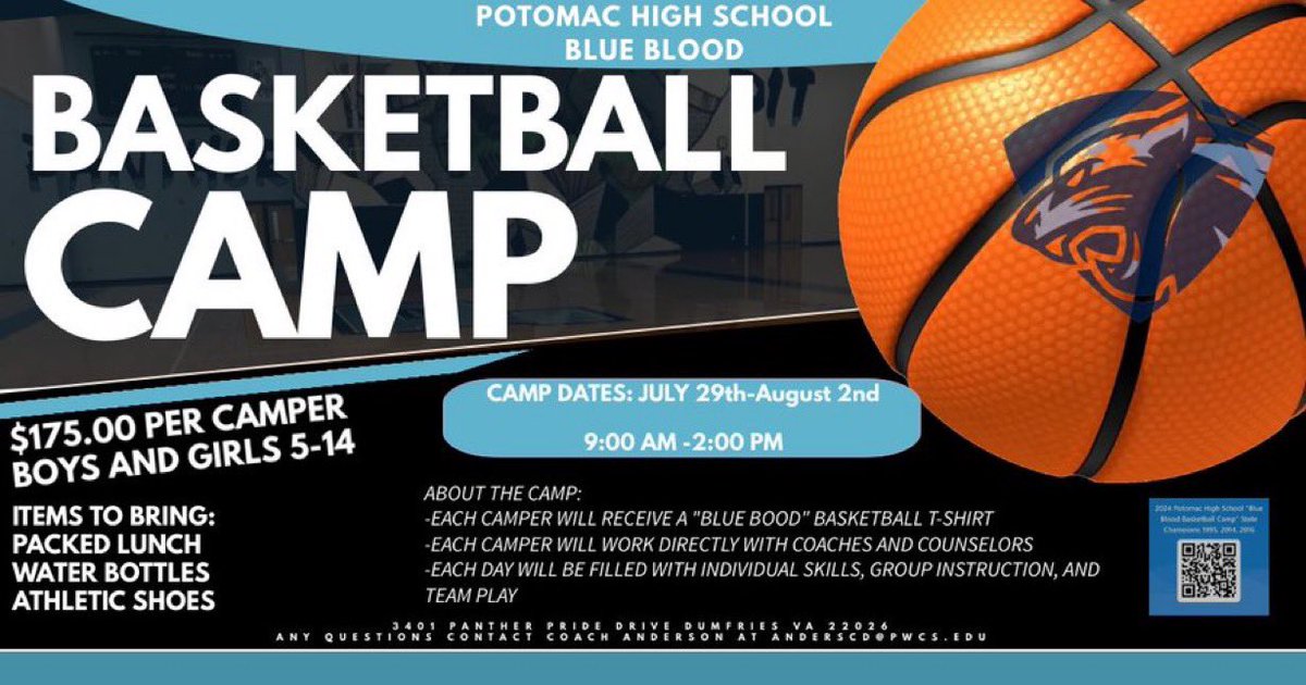 Camp is right around the corner. Continue to sign up for this year’s Blueblood Basketball camp! 

2024 Camp will be held July 29th - August 2nd 

forms.office.com/r/WzCSWqwfHF