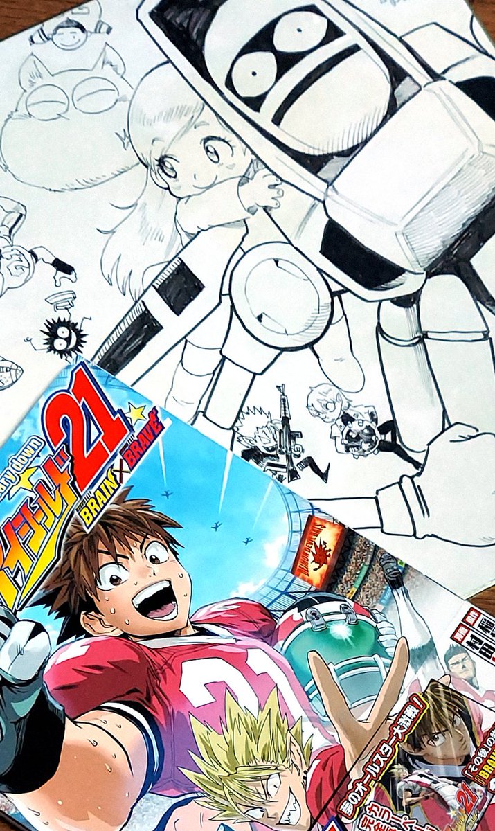 週末限定価格！！アイシールド21 額装高精細デジタルカラー 複製原画