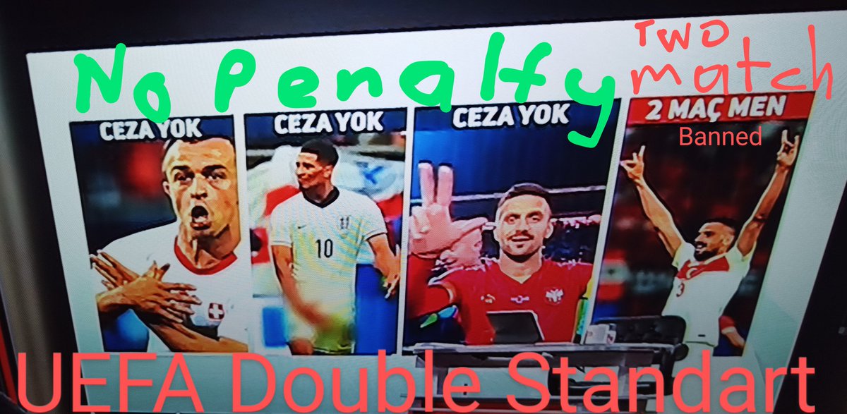 #merihdemiral #Turkey #bozkurt 
<a href="/UEFA/">UEFA</a> <a href="/UEFAcom/">UEFA.com</a> Two macth Penalty Double standart for #merihdemiral and #Turkey