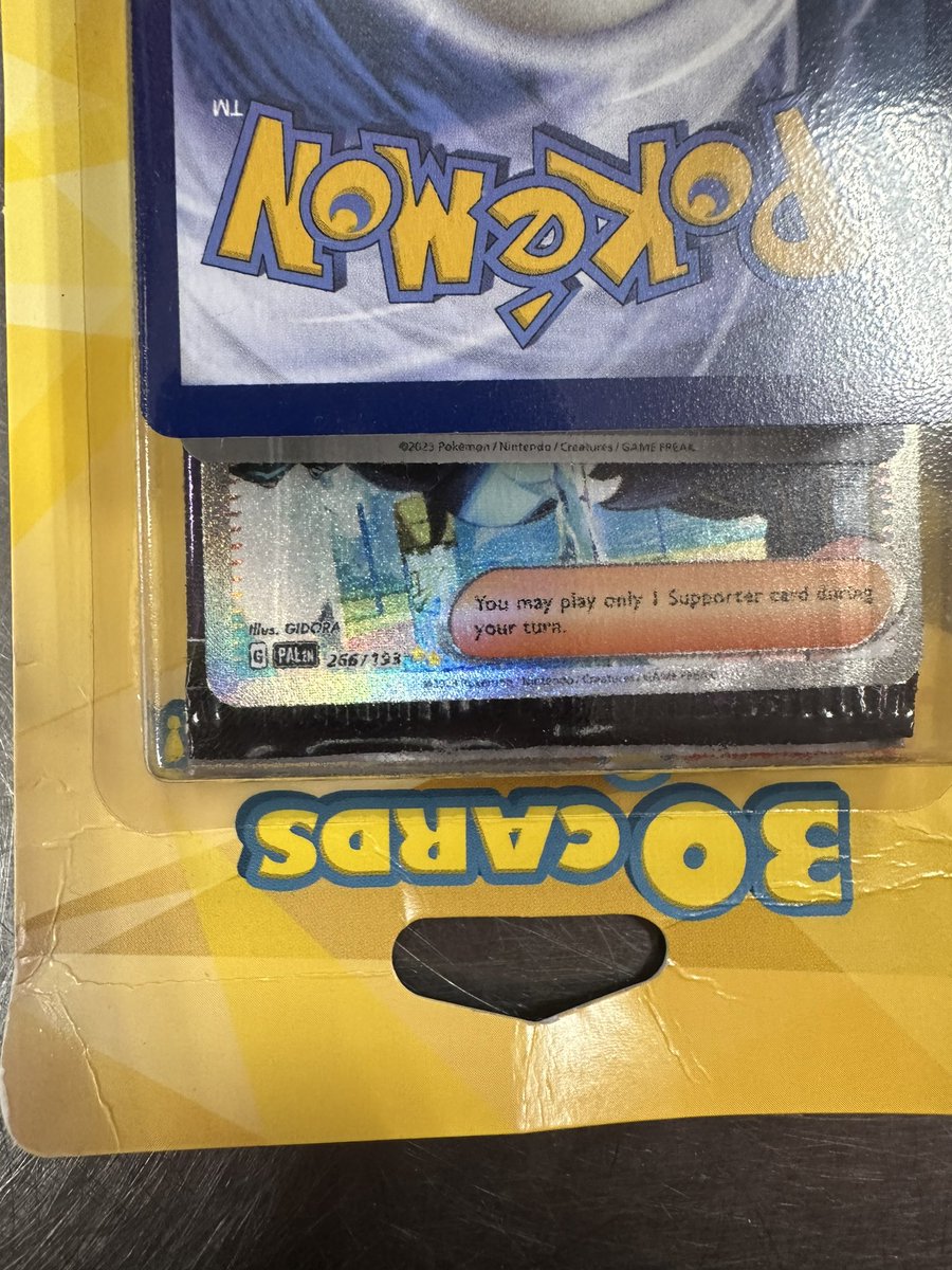 OggyTCG's tweet photo. Tell me why one of these rip off bulk packs from target had a Dendra AA in it lmaoo @MeechFromPallet https://t.co/JZ8HQmocSM