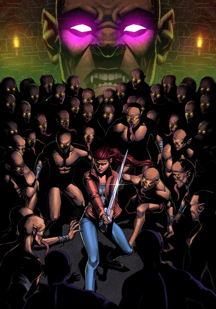 SaltaComic's tweet image. Official colors for Salta #3 cover art!  Illustration by Dan Klye. #illustration #illustrator #illustrations #artwork #comicart #comicartwork #indiecomics #saltacomic #comicbookartists #comicbooks #comicpublisher #superheroine #arts #illustrationartist #comicbookartist #comics