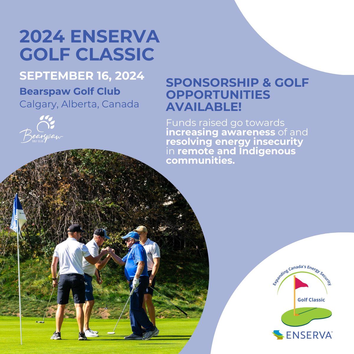 Join us on Sep 16th for the Enserva Golf Classic at Bearspaw Golf Club. This exclusive event isn’t just about showcasing your swing; it’s a chance to connect with professionals while raising money for a great cause! ⛳🏌️‍♂️ 

Visit enserva.ca/golf to learn more!
