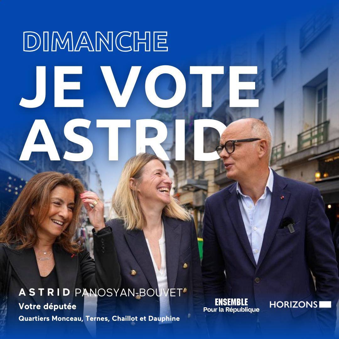 Dimanche je vote <a href="/AstridPanosyan/">Astrid Panosyan-Bouvet</a> et <a href="/EmmanHoffman/">Emmanuelle Hoffman</a> 🚀

#circo7504
#Paris17
#Paris16