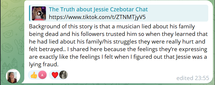 SomeoneElse2026's tweet image. What @SarahSeeks2 is displaying here is what we call Troll Fatigue. 

Totally out of ammo, but forced to keep on Stinging @CzebotarJessie with insults. 

#Demonize, #accuse, #stalk &amp;amp; #slander as if your life depends on it... what a sad existence.

WHO do you serve, #SarahMoch?