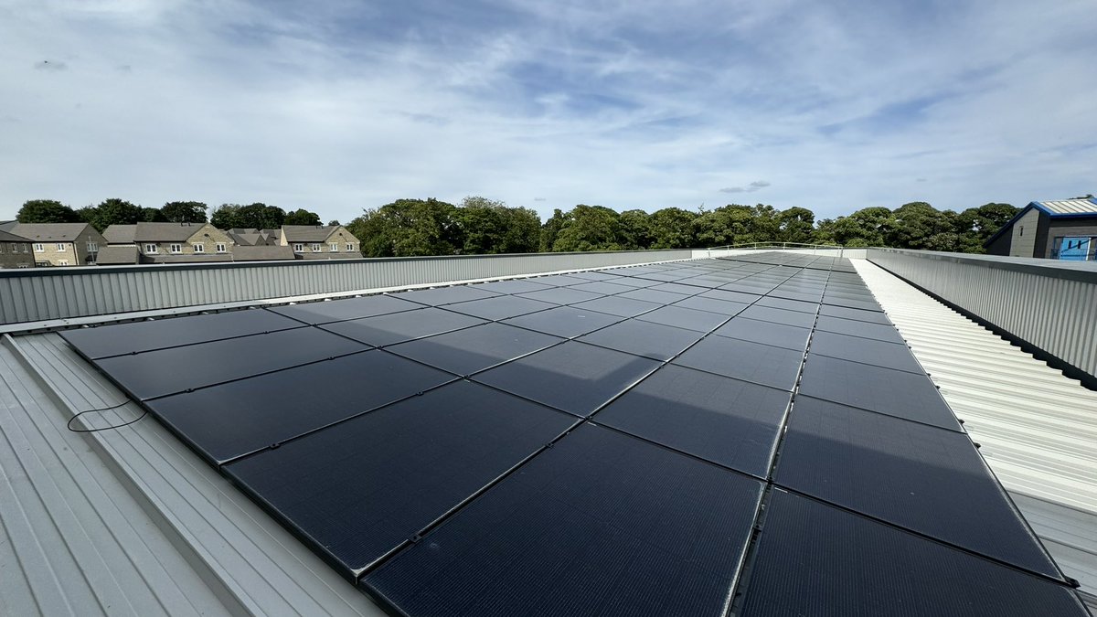 Today I was able to get up close to the 250 PV panels on the roof on our new training &amp; development centre, set to open in the new year. #YourFireService