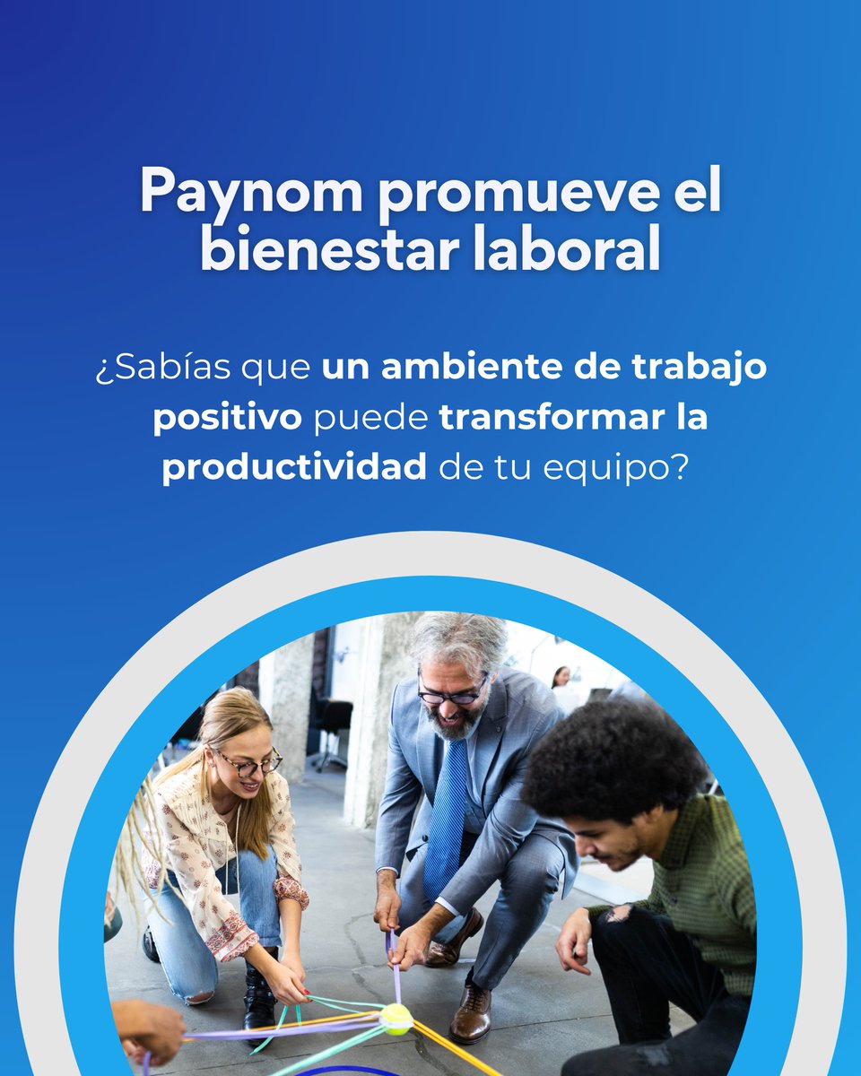 PaynomMx's tweet photo. ¿Sabías que un ambiente de trabajo positivo puede transformar la productividad de tu equipo? 🚀 En Paynom, no solo te ofrecemos adelanto de nómina, sino un beneficio para que el colaborador se libere del estrés financiero. 💼
#BienestarLaboral #AdelantoDeNómina #HRtips https://t.co/LvTcDjKNrw