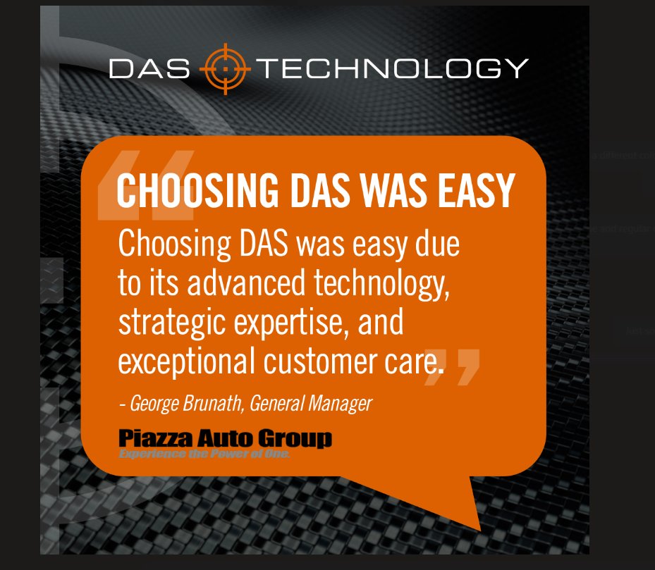 At DAS Technology, we understand how tough it can be for dealerships to stand out in a crowded digital space and stay ahead.

Experience the DAS difference today! Learn more: digitalairstrike.com/get-demo/
