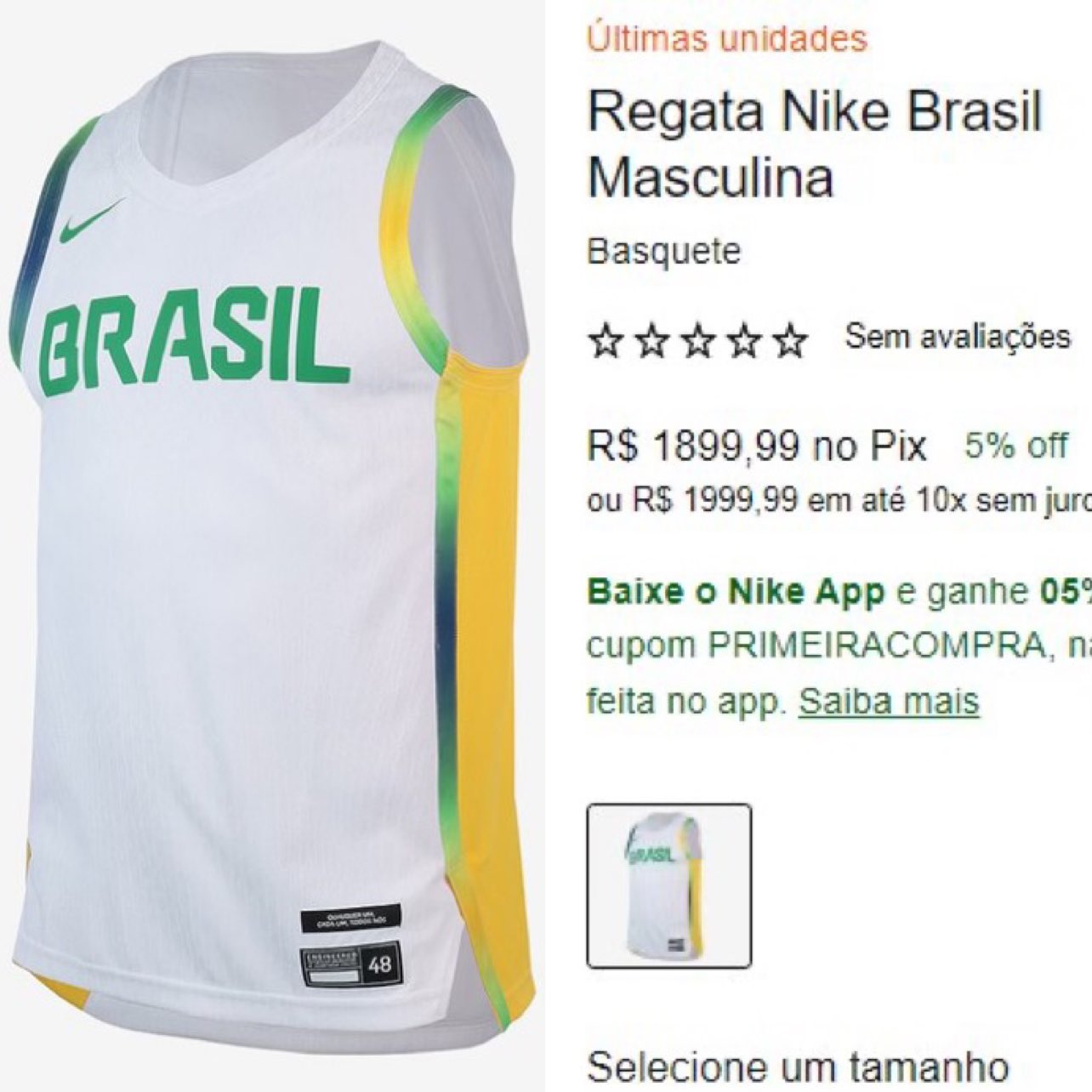 Nike basketball brasil hotsell
