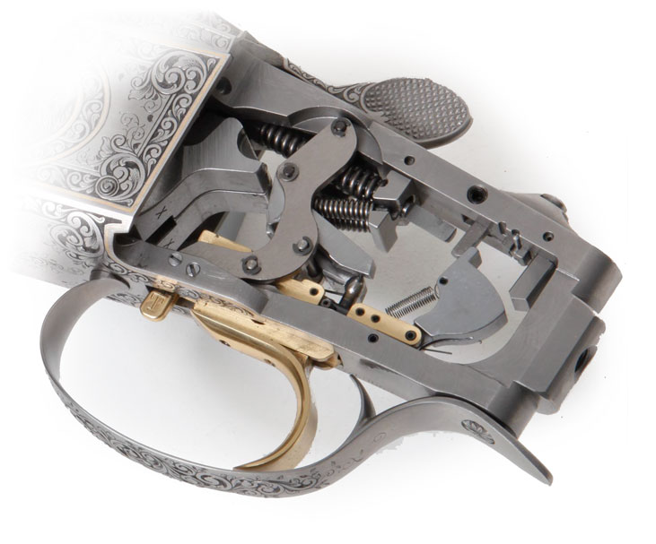 AlamoSporting's tweet photo. The Krighoff K-80 trigger is made like a swiss watch. With meticulously crafted parts and springs, the trigger breaks like glass and will do so the same way every time.

#krieghoff #clayshooters #clayshooting #alamo #sportingclays #claytargetshooting #breakingclays #shotgun https://t.co/5w07IlL5eM