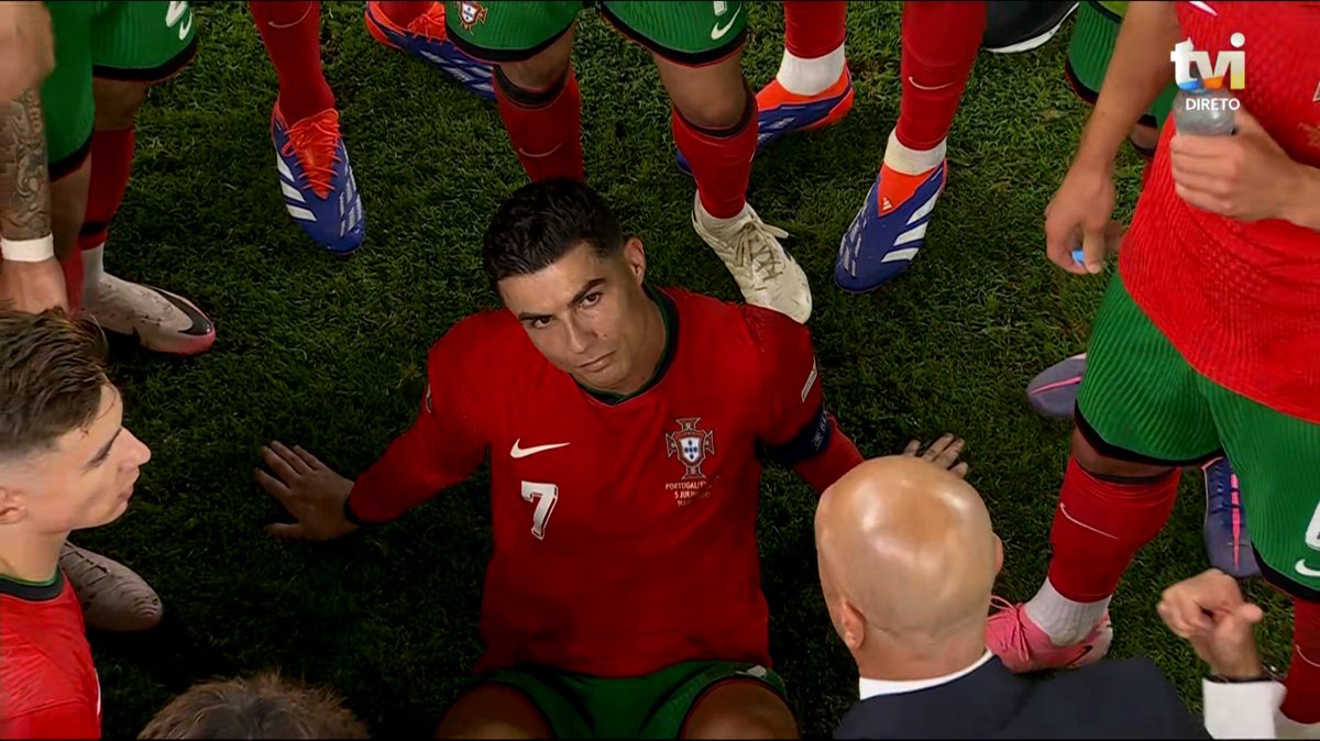 A seleção no Euro numa só imagem.