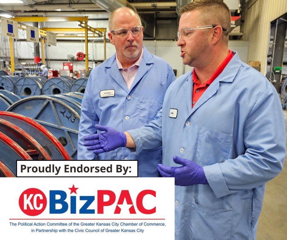 I am honored to announce that we have been endorsed by KC BizPAC, the Political Action Committee of the Greater Kansas City Chamber of Commerce in partnership with the Civic Council of Greater Kansas City. Let’s keep this momentum going and Make the Missouri Senate Work Again!