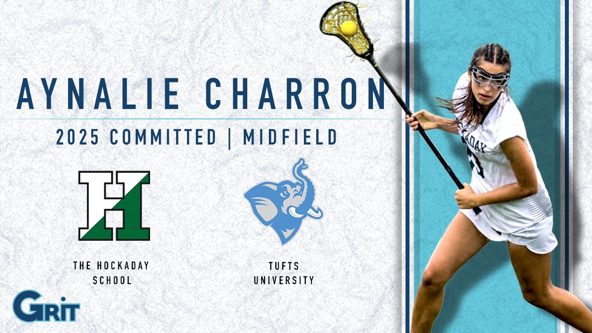 Congratulations to Aynalie Charron ('25, M, Hockaday) on her committment to TUFTS UNIVERSITY! #PlayGRITLax