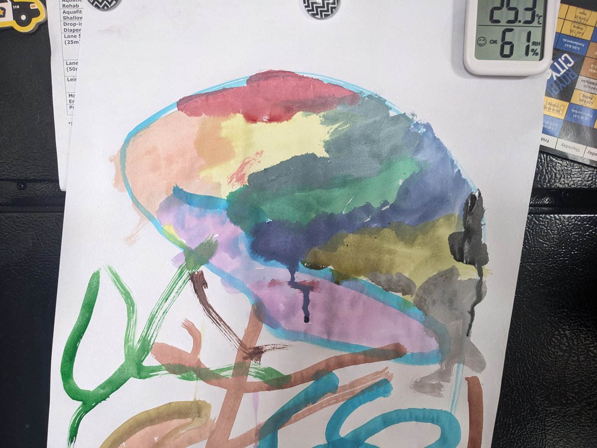 Did my 4yo just paint a brain? 🥰😳#proudneuromama #neuroscience #neurosciencekids
