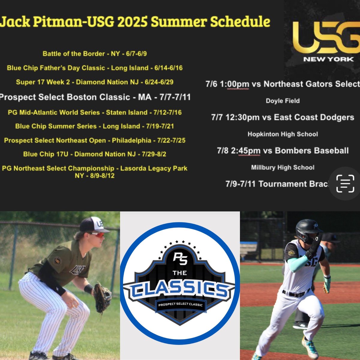 Jack Pitman (@jack_pitman2025) on Twitter photo Looking forward to competing this week in Massachusetts. <a href="/PSBaseballinc/">Prospect Select</a> <a href="/USG_Baseball/">Unleashed Sports Group</a> <a href="/CoachSorgie/">Cam Sorgie</a> <a href="/RJ_Going/">RJ Going</a> Looking forward to competing this week in Massachusetts. <a href="/PSBaseballinc/">Prospect Select</a> <a href="/USG_Baseball/">Unleashed Sports Group</a> <a href="/CoachSorgie/">Cam Sorgie</a> <a href="/RJ_Going/">RJ Going</a>