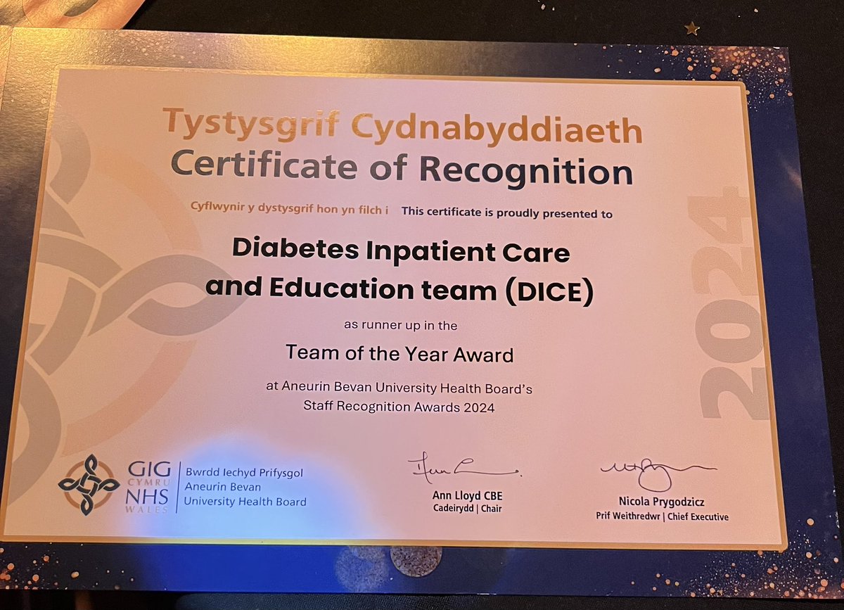 Janice Moses (@janicem78063950) on Twitter photo Well done to our fantastic DICE team for being shortlisted for Improving Staff Experience award! ππ
<a href="/DiabetesABUHB/">Diabetes and Endocrinology ABUHB</a> <a href="/BodmanSian/">Sian Bodman</a> <a href="/Franrees3/">Fran rees</a> Well done to our fantastic DICE team for being shortlisted for Improving Staff Experience award! ππ
<a href="/DiabetesABUHB/">Diabetes and Endocrinology ABUHB</a> <a href="/BodmanSian/">Sian Bodman</a> <a href="/Franrees3/">Fran rees</a>