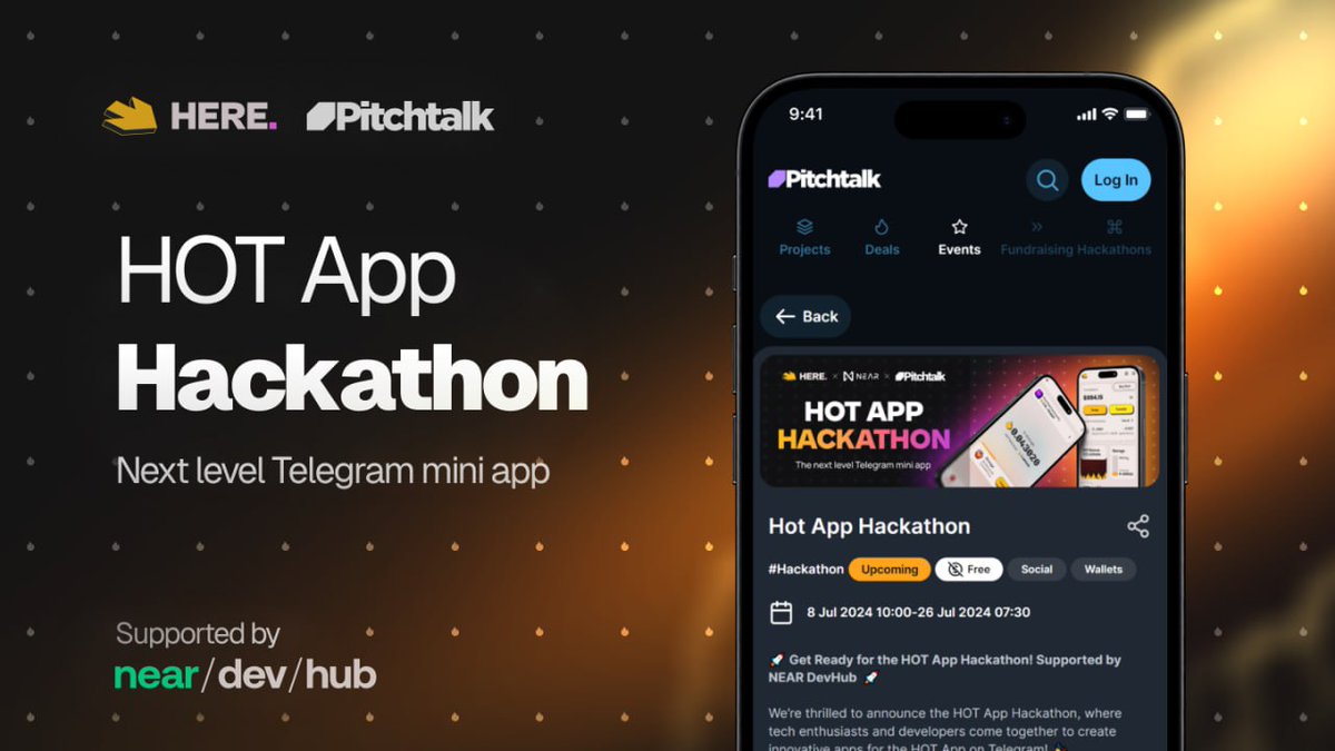 BaddieMiraMira's tweet photo. First HOT Hackathon!🔥

Hot hackathon is held on the Pitchtalk with the support of NEAR Protocol.

Rewards: 
➡1st Place: Listing in HOT wallet + $7,000 USD
➡2nd: $5,000 USD
➡3rd: $3,000 USD
#NEAR #hotcoin #herewallet #BTCNews https://t.co/3afEOJtUCr
