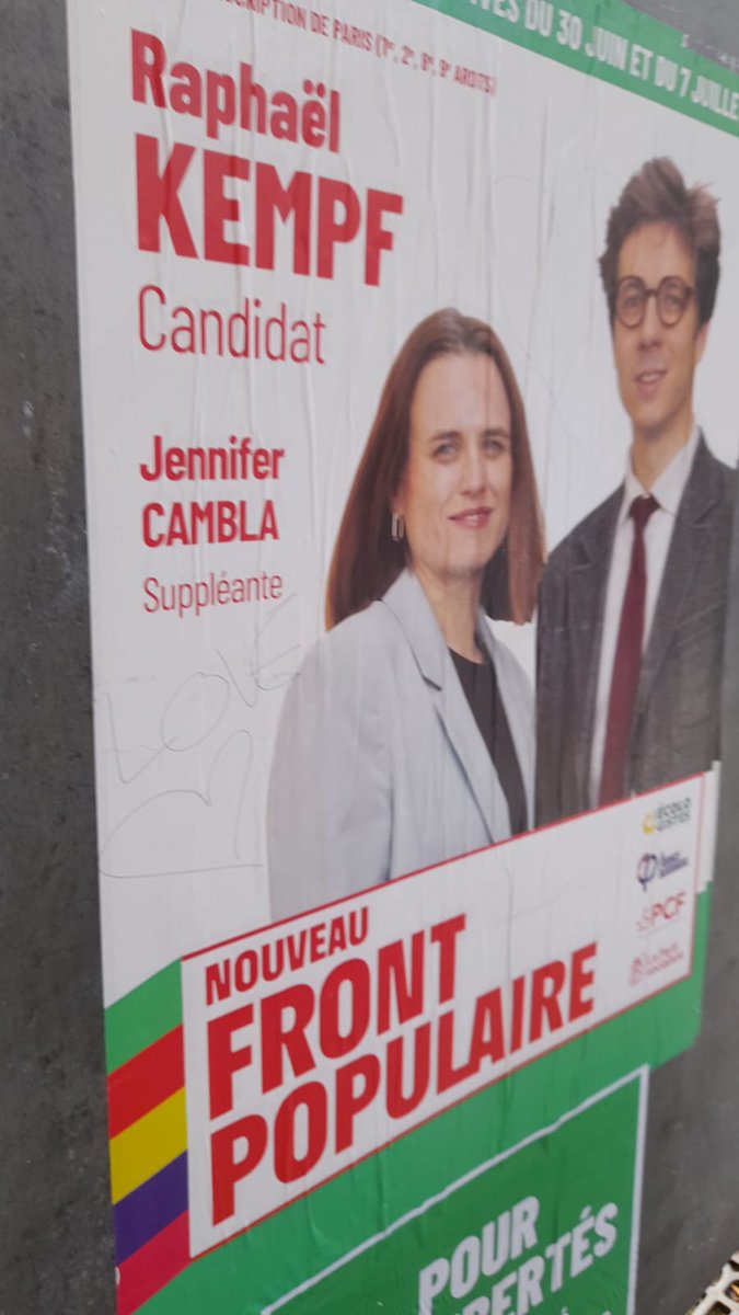Nora_Bourdeaux's tweet photo. Ils m'ont redonné espoir dans la politique et le courage ✊ de faire campagne 
Pour  enfin avoir  un député qui défendra nos valeurs
Merci! 🫶
DIMANCHE JE VOTE 🗳️ @raphkempf et @JCambla  
#NFP  💥
 Le #7juillet2024 
l'espoir revient pour tous!
Liberté Égalité Fraternité 
💙🤍❤️ https://t.co/9wKCu5UqVR