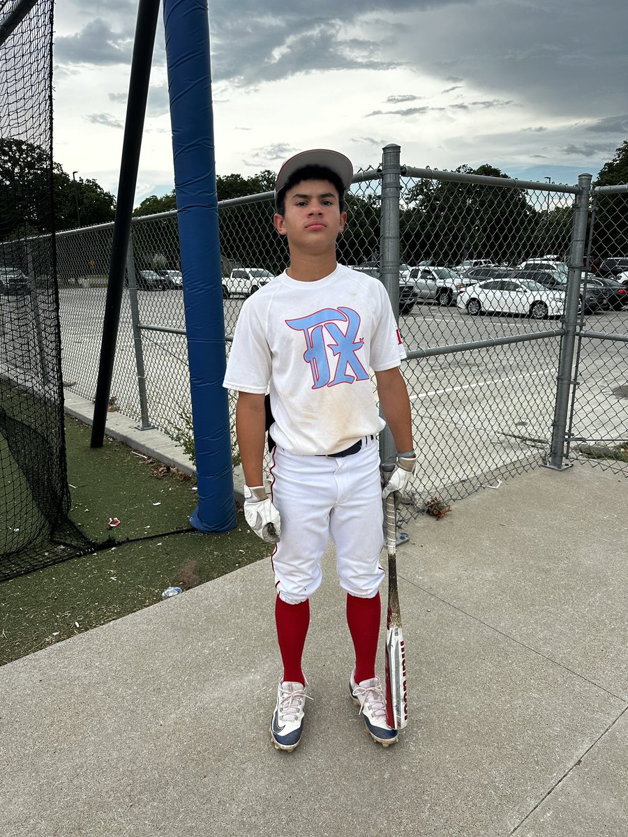 Texas Tide 15, Rebels 1
#PoG @carsonc29567451 
2-3, 3 RBI’s 1 R 
#Pitchingperformance: Andre Mendoza
1.1 IP, 0 H, 0 BB, 2 K’s
#Notableplayer: Diego Guzman
1-2, 2 RBI’s, 2 BB
