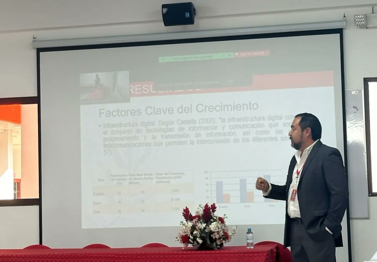 IvanIllescasR's tweet photo. En el 2do día del 1er Congreso Internacional Sociedad y Desarrollo en el Siglo XXI, tuve el honor de presentar la ponencia "Modelos de negocios innovadores en la economía digital ecuatoriana: Plataformas digitales y economía colaborativa" que se lleva a cabo en @UbeEcuador https://t.co/vOhHStOmI1