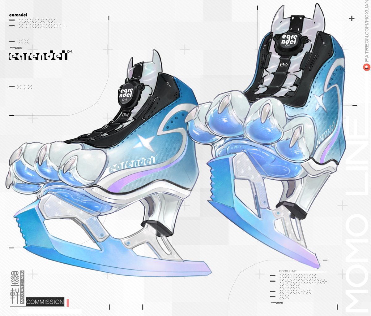 MoxuanZhang's tweet photo. commission✨Ice shoes for earendel https://t.co/r5lVRFWrY2