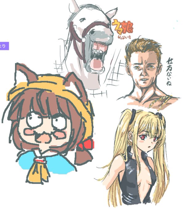 その瞬間その瞬間に描きたいものを描いた結果がこれ 