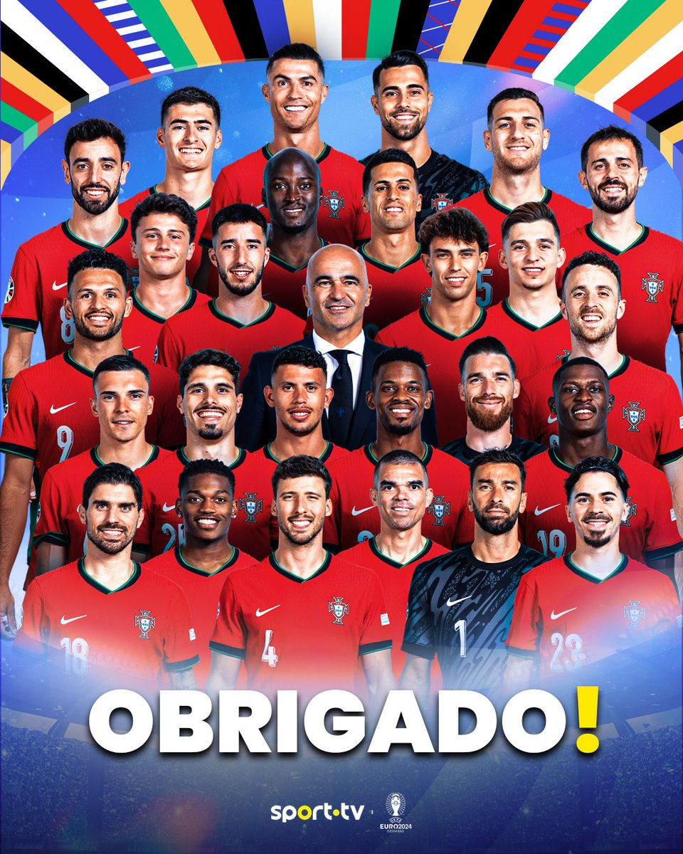 São o nosso orgulho, rapazes 🇵🇹

Portugal termina a participação no Euro 2024.

#sporttvportugal #EUROnasporttv #Euro2024 #Portugal