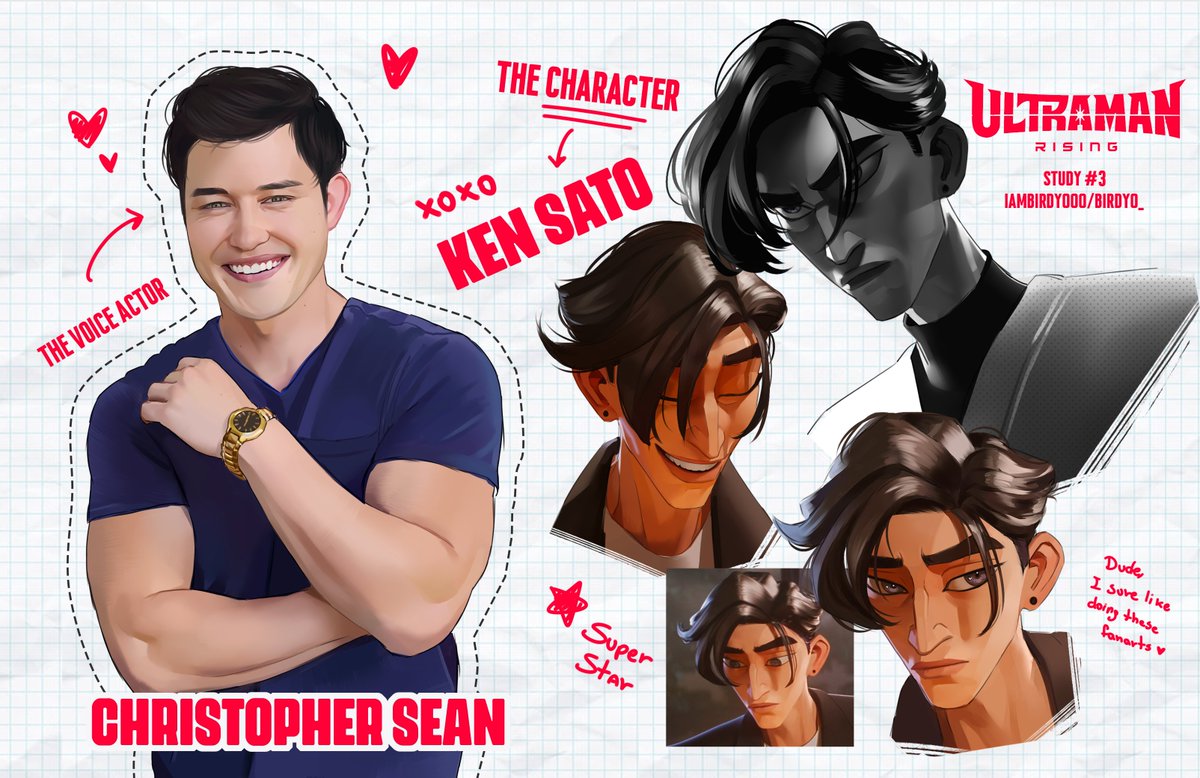 Another FanArt of <a href="/ChristopherSean/">Christopher Sean 🇺🇸 🇯🇵</a> aka #kensato
Go and watch #Ultramanrising on Netflix folks!